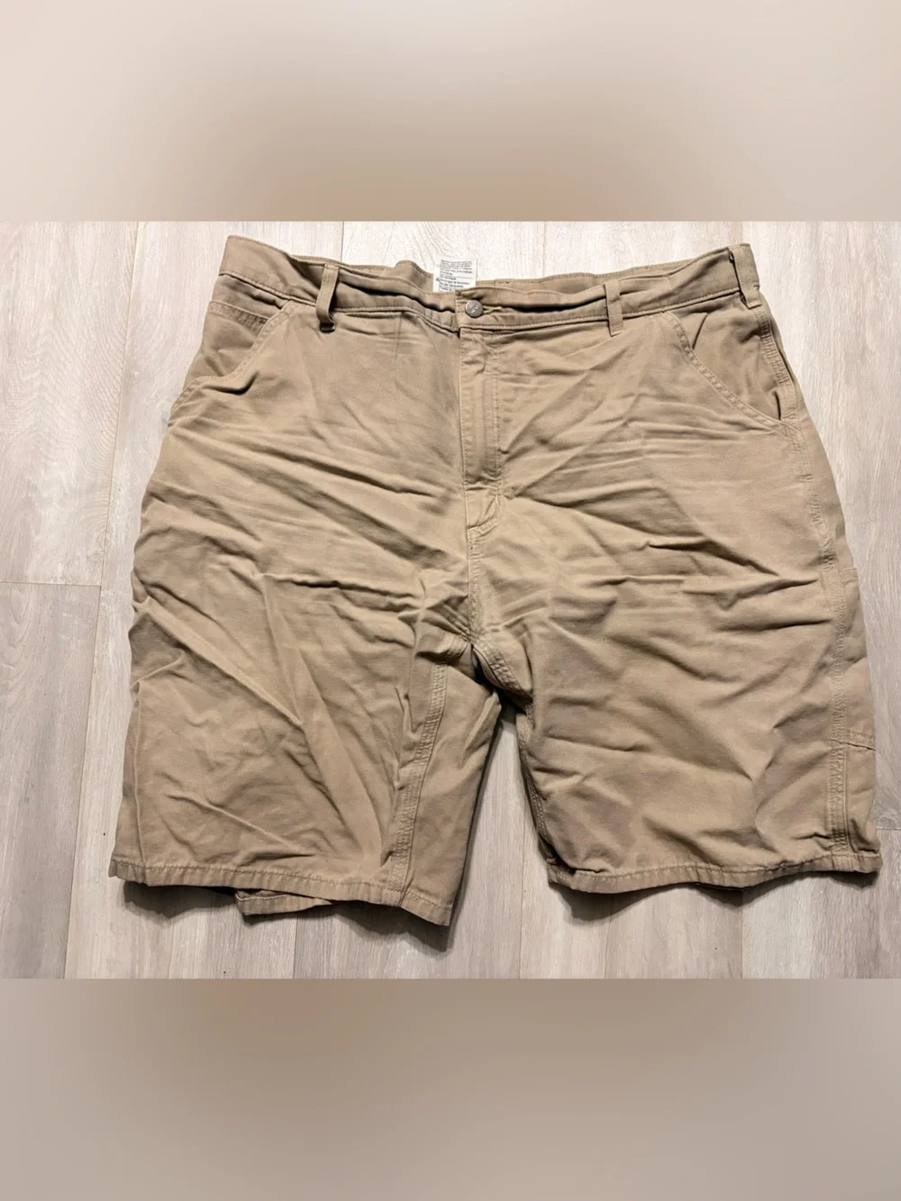 Carhartt Men's Khaki Flat Front Work Shorts